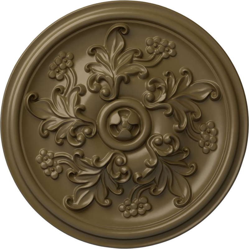 Médaillon de plafond Endurathane Katheryn, DO 14 1/2 po x P 2 3/4 po (convient aux auvents jusqu'à 2 1/8 po)
