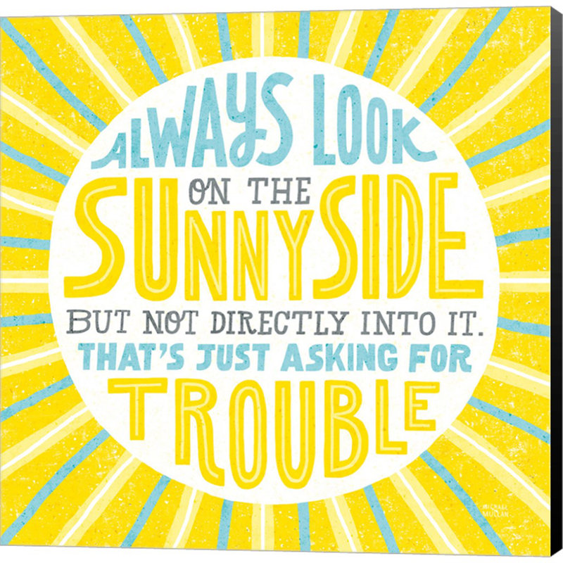 «Sunny Side» par Michael Mullan, reproduction sur toile tendue, H 24 po x l 24 po x P 1,5 po