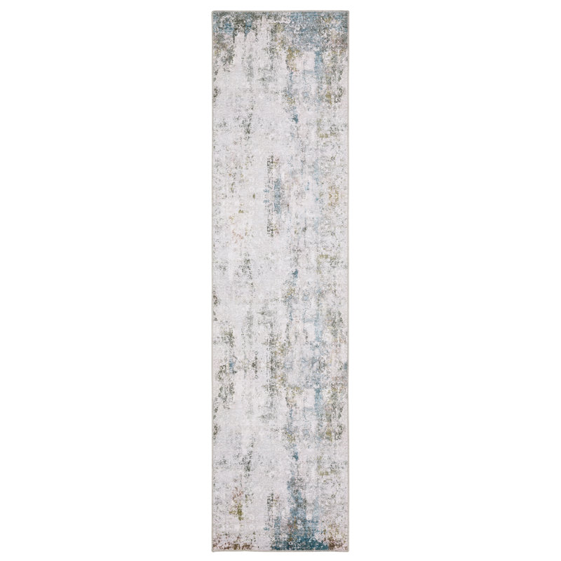 Mathison Power Loom Machine Washable Area Rug Mat, Runner 2' x 8'