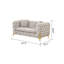 Causeuse en tissu 67,32 po Moorehead Moorehead-218680037