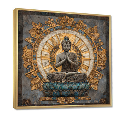 Bouddha murmurant la lumière du bouddhisme II - impression d'art mural bouddhisme
