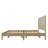 Solid Wood Platform Bed With Rattan-61217004