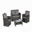 Ensemble de mobilier d'extérieur 4 pièces 4 pièces-1095721030