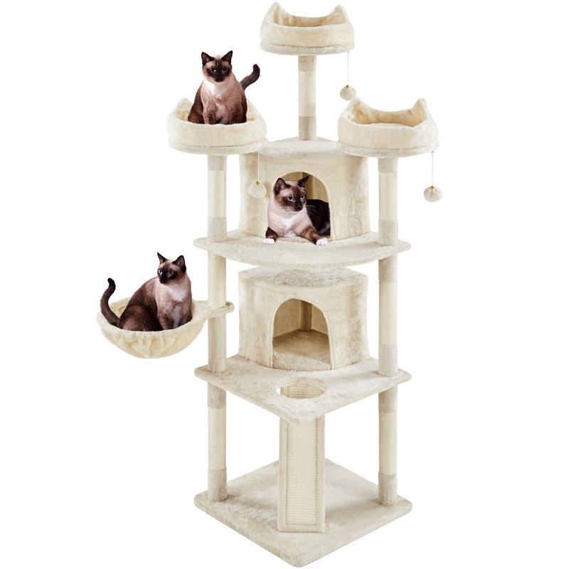 Zutphen 69'' H Cat Tree, Beige