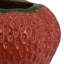 Vase à fleurs Kema, accent de fraises, céramique rouge 15 pouces