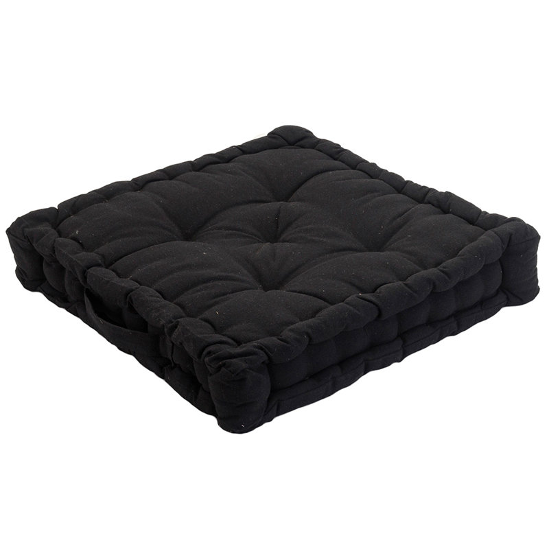 10cm Chunkey Booster Seat Cushion 45x45cm, Black