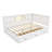 L-Shaped Bed Frame With Drawer And And Bookcase-156971855