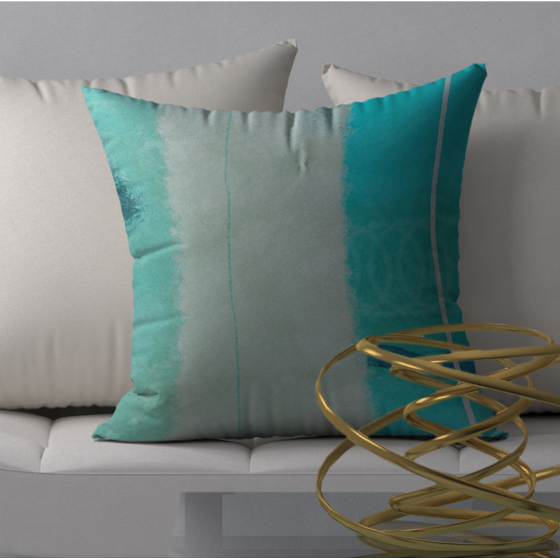 Abstract Throw Pillow, 20" H x 20" W