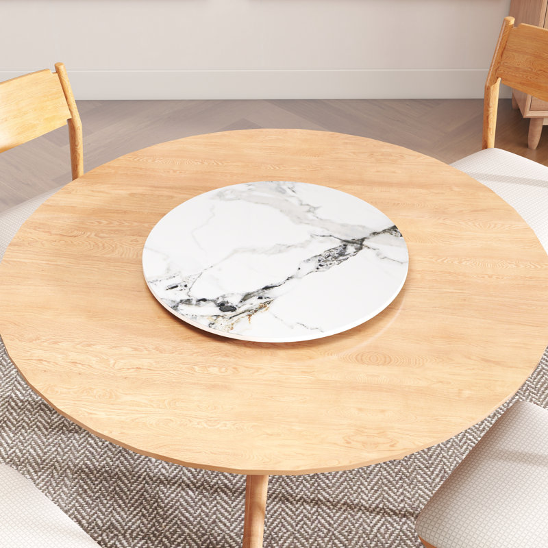 Alcorn Sintered Stone Lazy Susan, 0.47" H x 19.68" W x 19.68" D