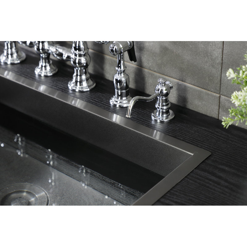 Distributeur de savon décoratif, Chrome poli