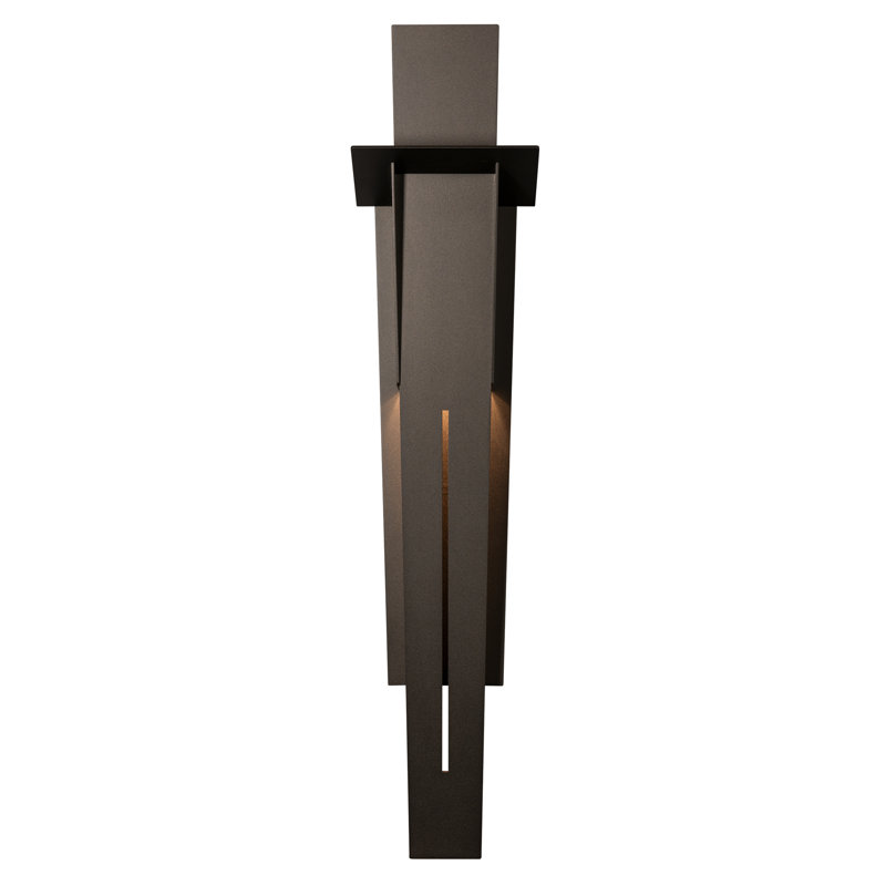 Linea Outdoor Wall Sconce, Coastal Dark Smoke, 21.9" H x 6" W x 4.5" D