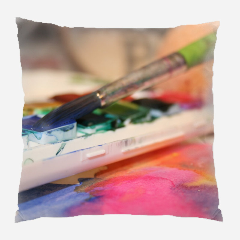Housse de coussin Garber, Microsuède, Intérieur