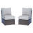Outdoor Wicker Sofa Set With Cushions