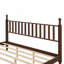 Lit plateforme double avec tête de lit en forme de gourde, lit de style rétro offrant un support robuste et un cachet rétro-62549747
