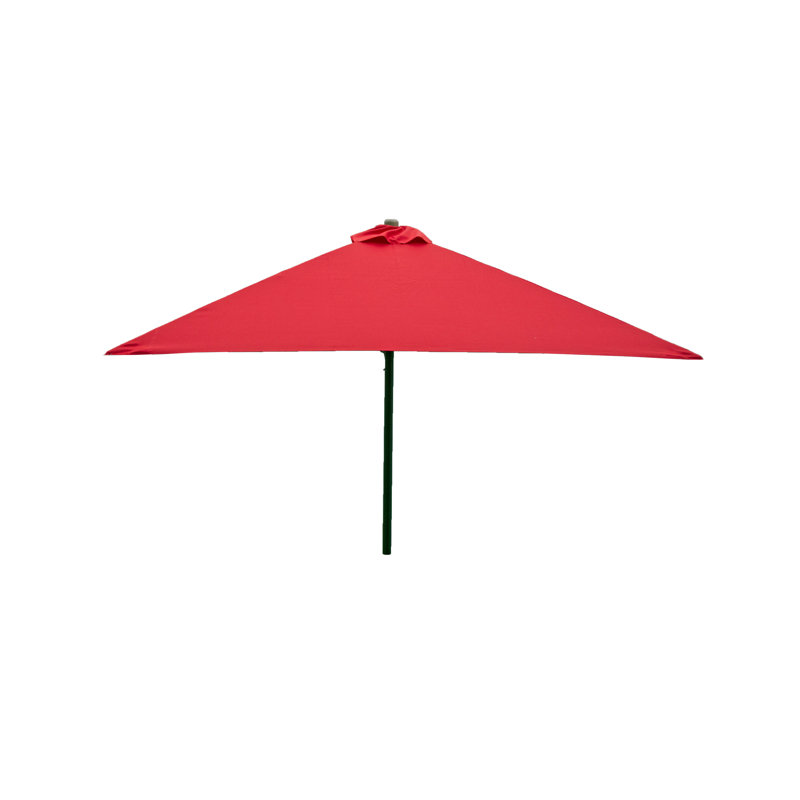 Parasol de marché carré 6,5 pi, rouge
