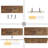 4 Set Floating Wall Mounted Wooden Shelves,  Shelves For Wall Decor