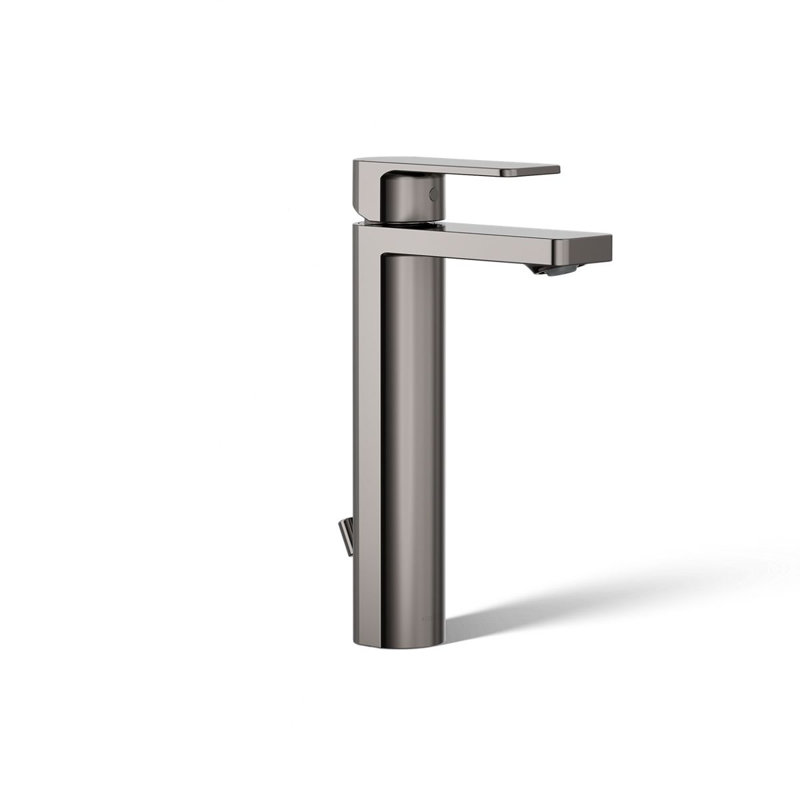 Parallel™ Tall Single-Handle Bathroom Sink Faucet, Single-Hole Faucet with Pop-Up Drain, 1.2 GPM, 1, Matte Black