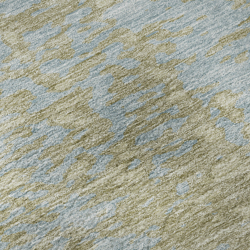Tapis beige Prisco lavable à la machine de qualité supérieure, Rectangle 9 pi x 12 pi
