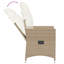  Chaise de jardin inclinable beige, blanc crème-1059932292-1059932536-1059932537