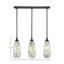 Luminaire suspendu linéaire sur pied 3 lumières avec verre fusion 5 po-71747823-32326163-32326165