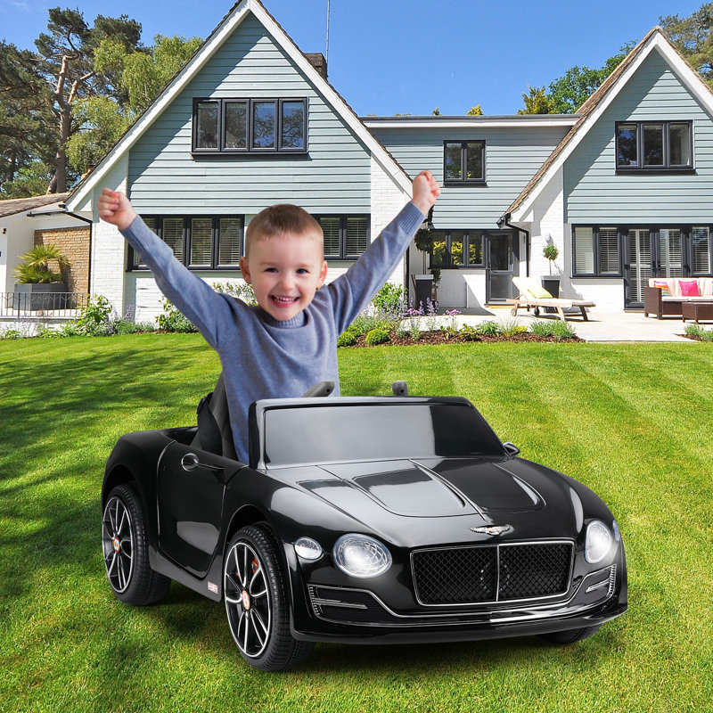 Voiture électrique pour enfants avec télécommande à piles Bentley, Noir