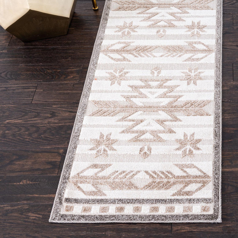 Tapis intérieur / extérieur El Reno, Tapis de couloir 2 pi x 8 pi