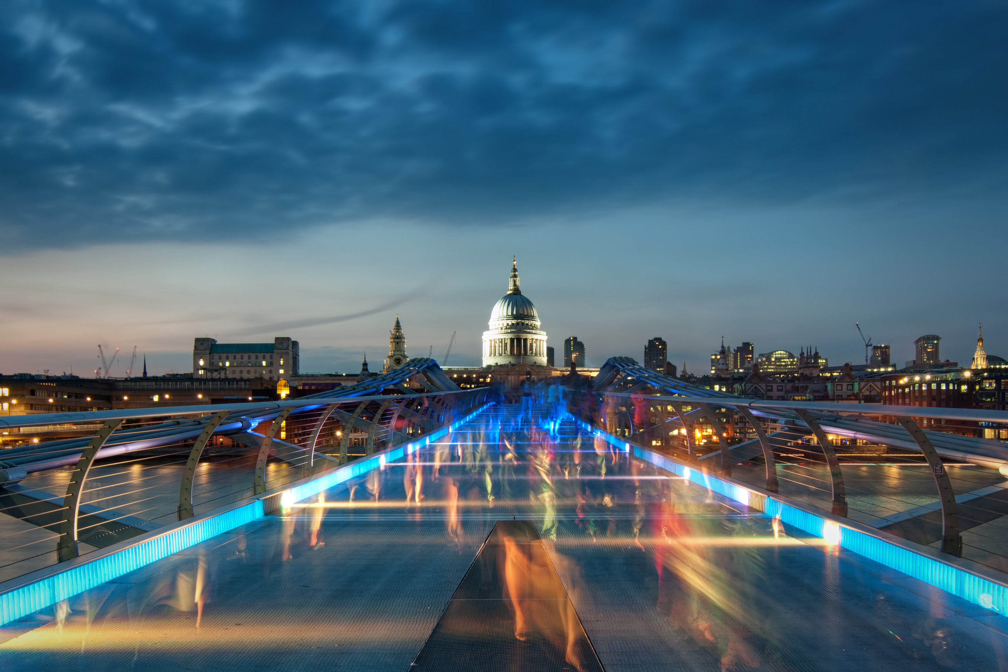 Hokku Designs Cheala Millennium Bridge On Canvas by Lloyd-Horgan ...