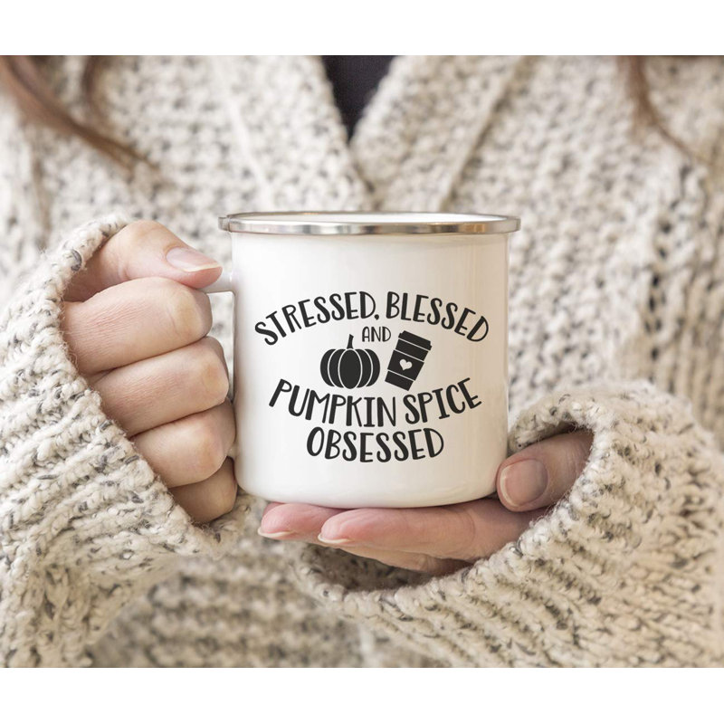 Grande tasse de camping en speakman à épices bénis et citrouille Farranshane