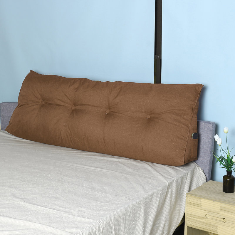 Coussin Wedge, H 7,87 po x l 59,06 po x P 19,69 po, Brun