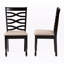 Chaise d'appoint en bois massif et sable brun Rindo, H 37,4 po x l 17,7 po x P 20,9 po