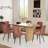 Mid Century Wooden Oval Pedestal Dining Table Sets-1670481497-1670481511-1674053651