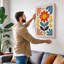 Sunburst Symmetry Botanical - Wrapped Canvas-687105519-687105526