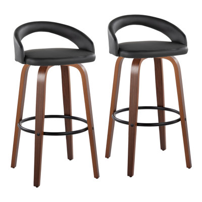 Tabourets de bar en similicuir 30 po Laurenzio (ensemble de 2)