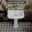 Los Flexi 23" x 19" Rectangular Pedestal Sink with overflow, 3 Faucet Holes at 4" Centers