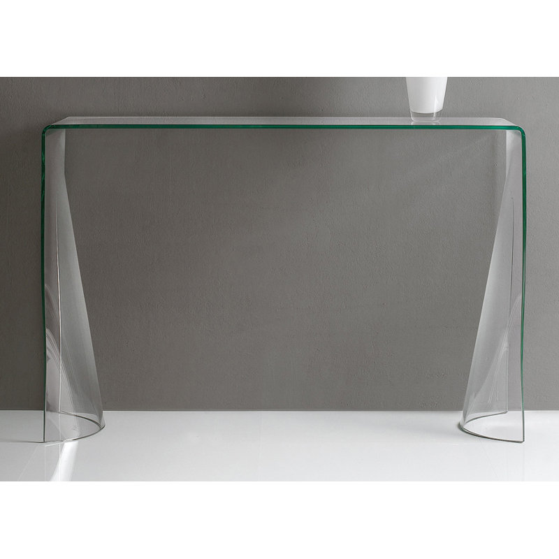 Lenhardt 110cm Glass Console Table