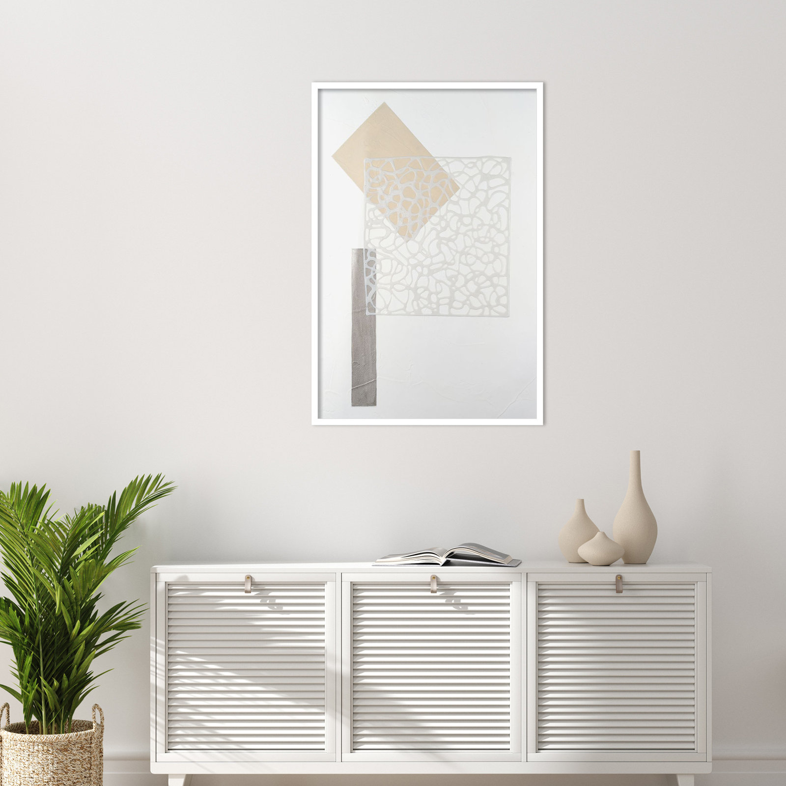 Nooks and Crannies No. 3 Print, 41" H x 28" W, White