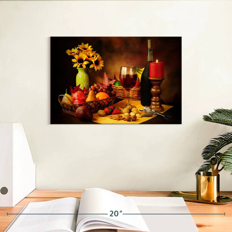Yarlin Wine Fruit And Nuts, 8" H x 12" W