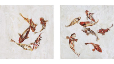 Koi - Plaque by Taylor Candice Olson Art Set