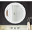 Meayki Solid Wood Round Mirror-816429002