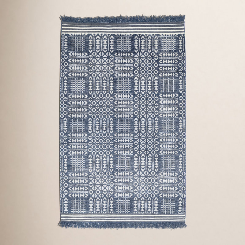 Bovina Geometric Area Rug, Rectangle 5' x 8'