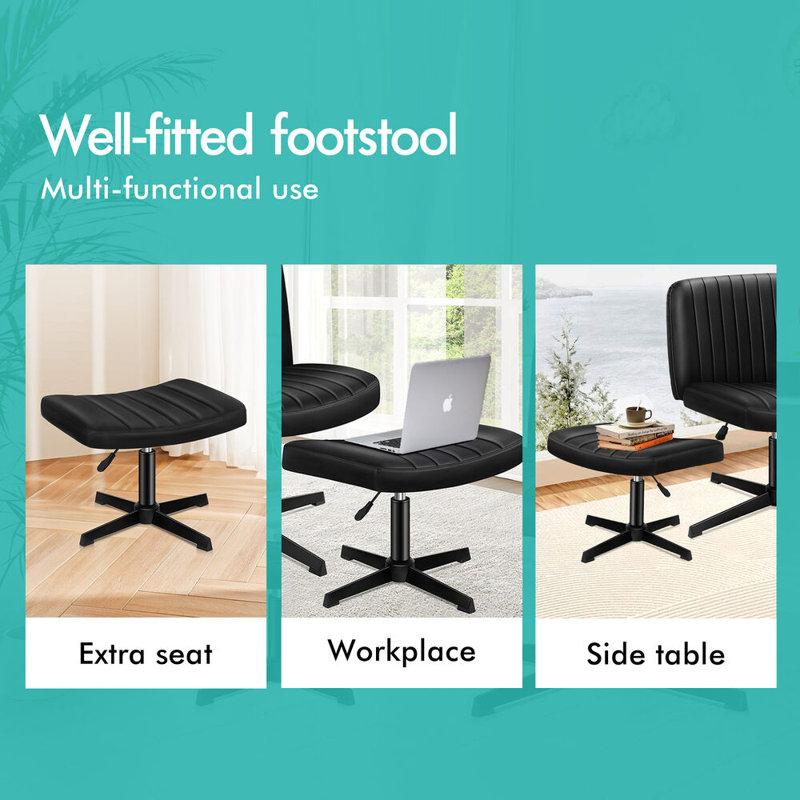17 Stories Stroan Office Chair, Black