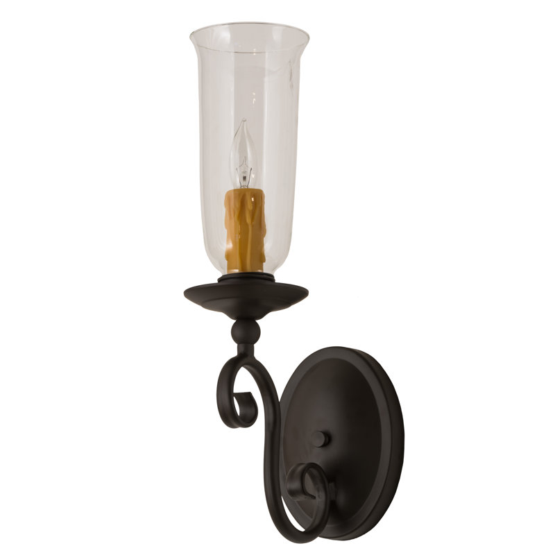 Wallis Candle Wall Light, Oil Rubbed Bronze, 16.5" H x 5" W x 8.5" D