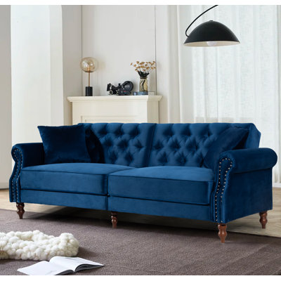 Hanika 87.8'' Velvet Sofa