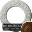 Médaillon de plafond Blackthorn Endurathane, P 13 3/8 po x P 7 1/2 po x P 3/4 po (convient aux auvents jusqu'à 7 1/2 po), fini craquelé de bière racinaire peint à la main-27782763