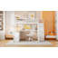 Lit mezzanine avec bureau, 7 tiroirs et 2 tablettes-734627765-734627770