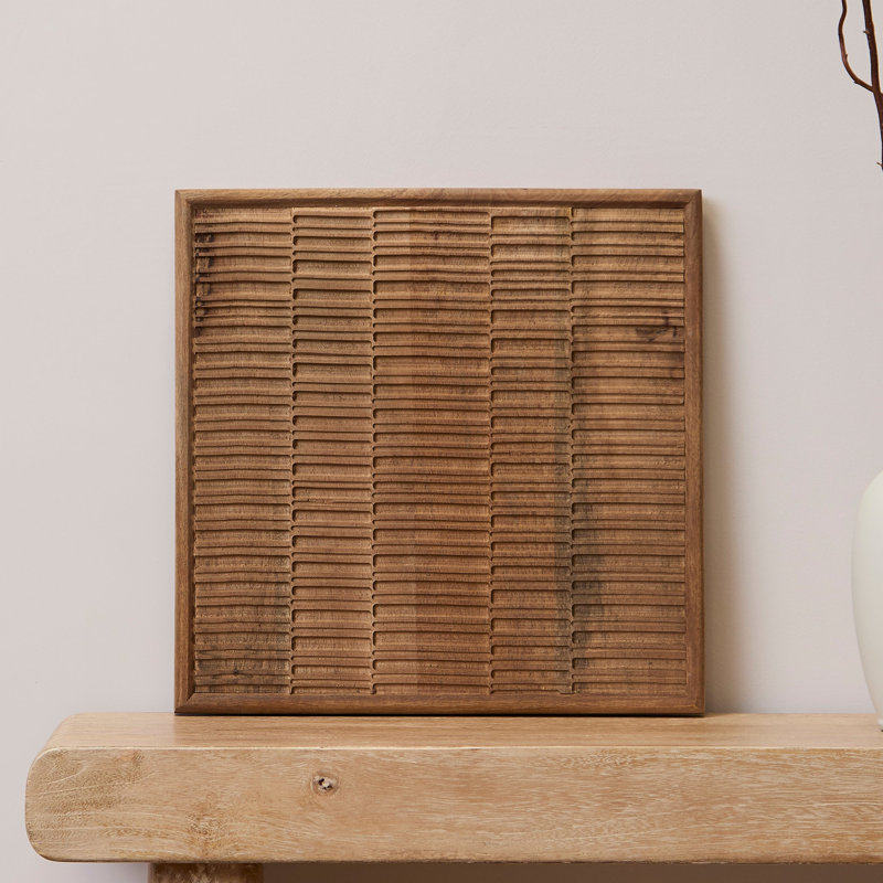 Abstract Wall Decor on Solid Wood