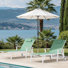 Outdoor Patio Chaise Lounge Set Of 2 With Wheels And Armrests