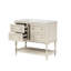 Meuble-lavabo 36 po - Beige. Bois massif, 4 tiroirs. Lavabo en céramique. Élégant rangement beige avec lavabo 36 po. Fabrication en bois. Tiroirs. Bassin. Luminaire-1856470788