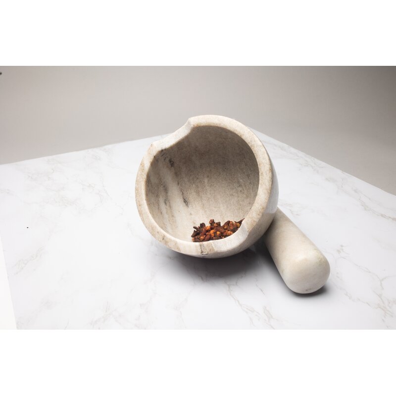 Joss & Main Marble Mortar And Pestle Set 