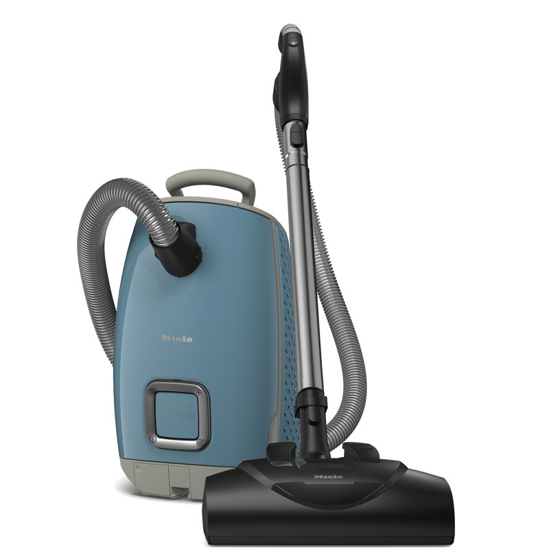 Miele Guard L1 Bagged Canister Vacuum Cleaner with AirClean Filter, Electro Plus Floorhead, AllTeQ Universal Floorhead, LED Display Panel, in Nordic Blue/Space Grey